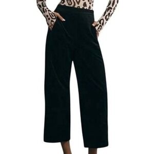 Pilcro Womens S The Izzie Relaxed Pull-On Barrel Pants Corduroy Edition in Black